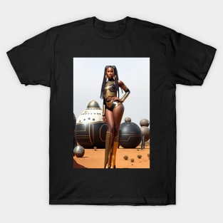 Futuristic African: Beauty in Motion T-Shirt T-Shirt